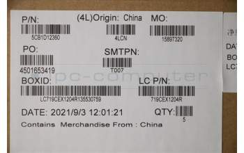 Lenovo 5CB1D12360 C-Cover with keyboard,English