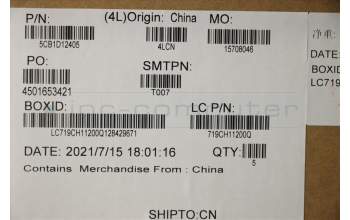 Lenovo 5CB1D12405 COVER Upper Case ASM_RUS L82N7 SG