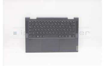 Lenovo 5CB1D12420 C-Cover with keyboard, French, Slate Grey