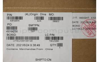 Lenovo 5CB1D20016 COVER Upper Case ASM_ENG L82JM PHA_BU