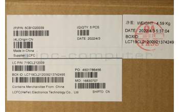 Lenovo 5CB1D20039 COVER Upper Case ASM_THAI L82JM PHA_BU