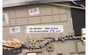 Lenovo 5CB1D33525 C-Cover with keyboard, UK English, Sand, Backlight, UK