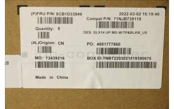 Lenovo 5CB1D33546 COVER Upper Case ASM_ENG C 21A3 MGBL