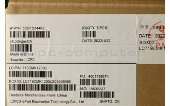 Lenovo 5CB1D34468 COVER Upper Case ASM_HUN L82NJ L/S DIS