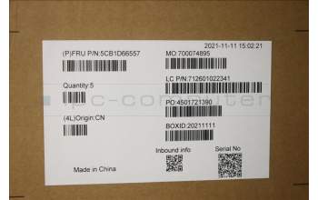 Lenovo 5CB1D66557 COVER Upper Case ASM_HBW WT 82KF SR