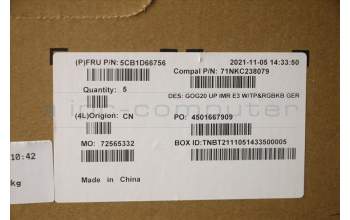 Lenovo 5CB1D66756 COVER Upper Case ASM_GER C 82K2 E3 RGB