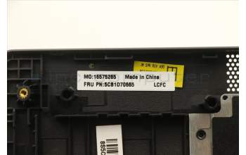Lenovo 5CB1D70665 C-Cover with keyboard, Portuguese, Iron Grey, Backlight, Non-FingerPrint, UK