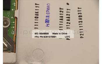 Lenovo 5CB1D70691 COVER Upper Case ASM_SWS L82L0 CGY