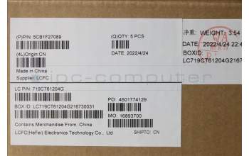 Lenovo 5CB1F27089 COVER Upper Case ASM_ENG L82LX NFPAB