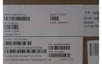 Lenovo 5CB1F27115 COVER Upper Case ASM_FRA/ARA L82LX NFPAB