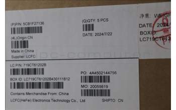 Lenovo 5CB1F27136 COVER Upper Case ASM_HUN L82LX NFPCG