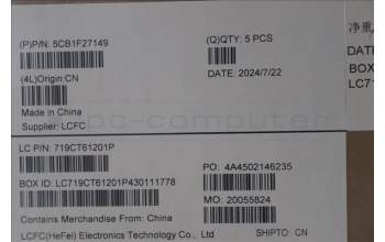 Lenovo 5CB1F27149 COVER Upper Case ASM_GRE L82LX NFPCG