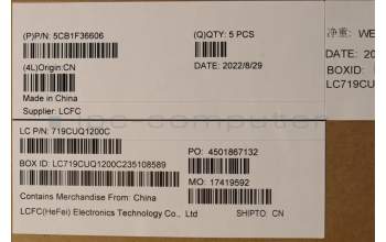 Lenovo 5CB1F36606 COVER Upper Case ASM_RUS L82QY BK_TEX