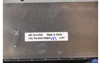 Lenovo 5CB1F36823 COVER Upper Case ASM_GER L82QX NFP BK