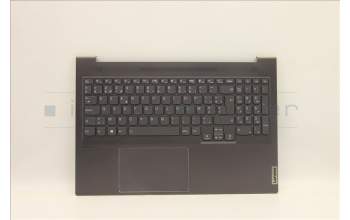 Lenovo 5CB1F36876 C-Abdeckung mit Tastatur, Belgisch, Schiefergrau