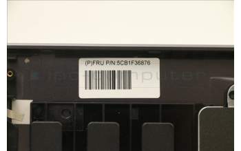 Lenovo 5CB1F36876 C-Abdeckung mit Tastatur, Belgisch, Schiefergrau