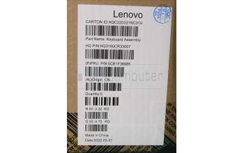 Lenovo 5CB1F36985 C-Cover with keyboard, Portuguese, Slate Grey