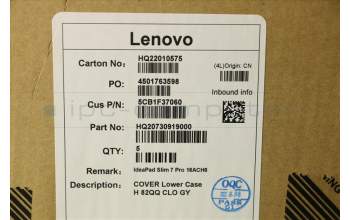Lenovo 5CB1F37060 COVER Lower Case H 82QQ CLO GY