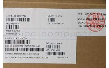 Lenovo 5CB1F37744 COVER Upper Case ASM_GRE L82RF SG w/RGB