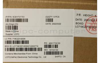 Lenovo 5CB1F37751 COVER Upper Case ASM_KOR L82RF SG w/RGB