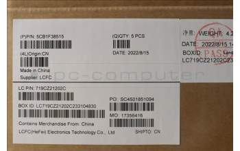 Lenovo 5CB1F38515 COVER Upper Case ASM_TUR L82RF SG w/RGB