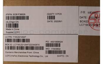 Lenovo 5CB1F38529 COVER Upper Case ASM_GER L82RF SG w/WH