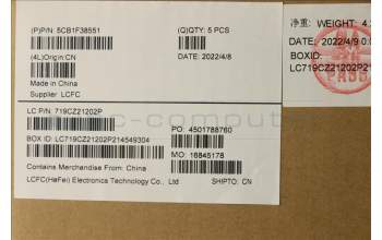 Lenovo 5CB1F38551 COVER Upper Case ASM_ARA L82RF ST w/BU