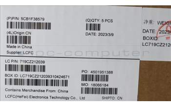 Lenovo 5CB1F38579 COVER Upper Case ASM_TUR L82RF ST w/BU