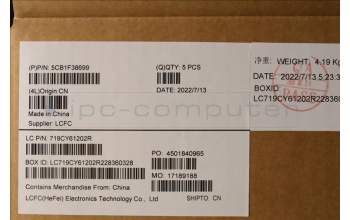 Lenovo 5CB1F38699 COVER Upper Case ASM_ENG L82RB CLGY RGB