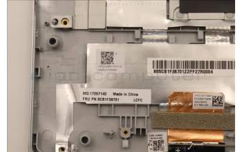 Lenovo 5CB1F38701 COVER Upper Case ASM_FRA L82RB CLGY RGB