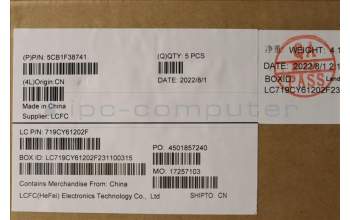 Lenovo 5CB1F38741 COVER Upper Case ASM_SPA L82RB CLGY RGB