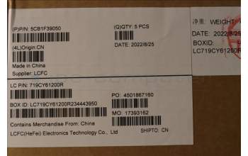 Lenovo 5CB1F39050 COVER Upper Case ASM_JPN L82RB STGY