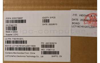 Lenovo 5CB1F39057 C-Cover with keyboard,Spanish,Storm Grey