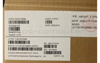 Lenovo 5CB1F39096 COVER Upper Case ASM_USA ENGL82RBSTGYRGB