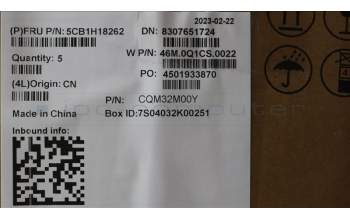 Lenovo 5CB1H18262 COVER Upper Case ASM_GRE W 21AR AG