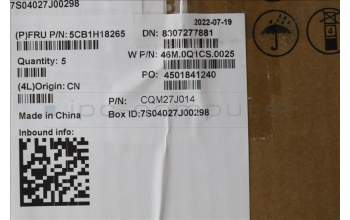 Lenovo 5CB1H18265 COVER Upper Case ASM_NORDIC W 21AR AG