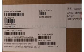 Lenovo 5CB1H18444 COVER Upper Case ASM_UKE L82S0 ST w/BU