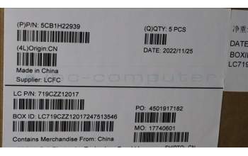 Lenovo 5CB1H22939 COVER Upper Case ASM_RUS L82RC STGY