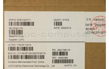 Lenovo 5CB1H23717 COVER Upper Case ASM_SLV L82LU GREY