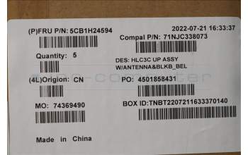 Lenovo 5CB1H24594 COVER Upper Case ASM_BEL C 82UD BL