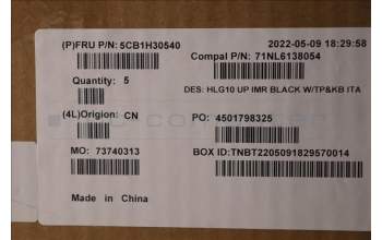 Lenovo 5CB1H30540 COVER Upper Case ASM_ITA C 82S9 BLA