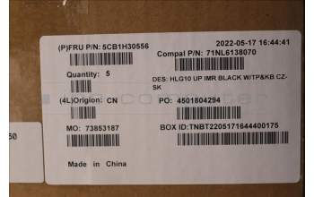 Lenovo 5CB1H30556 COVER Upper Case ASM_CZE/SLK C 82S9 BLA