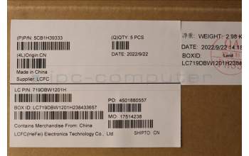 Lenovo 5CB1H39333 COVER Upper Case ASM_EURO ENGL82RJFPABBL