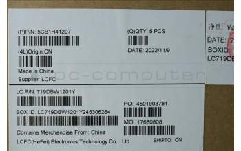 Lenovo 5CB1H41297 COVER Upper Case ASM_UKE L82RJ FP AG