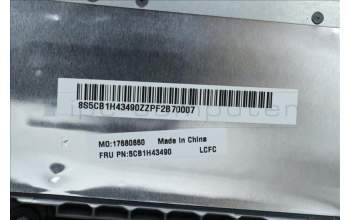 Lenovo 5CB1H43490 COVER Upper Case ASM_UKE L82RJ FP AG BL
