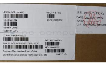 Lenovo 5CB1H43613 COVER Upper Case ASM_SWS L82RJ NFP AB