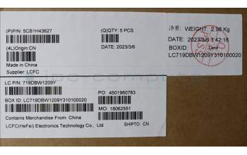 Lenovo 5CB1H43627 COVER Upper Case ASM_EUROENGL82RJNFPABBL