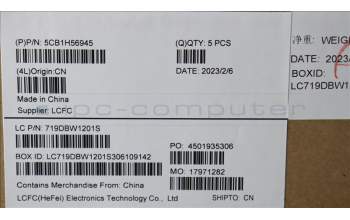 Lenovo 5CB1H56945 COVER Upper Case ASM_GER L82RJ NFP AG