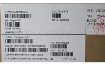 Lenovo 5CB1H56973 COVER Upper Case ASM_GER L82RJ NFP AG BL