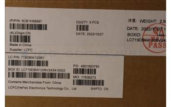 Lenovo 5CB1H56997 COVER Upper Case ASM_ITA L82RJ NFP MB